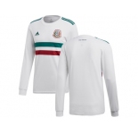 Mexico Blank Away Long Sleeves Soccer Country Jersey