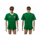 Mexico Blank Green Home Soccer Country Jersey3