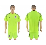 Mexico Blank Shiny Green Goalkeeper Soccer Country Jersey