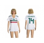 Women Mexico #14 Chicharito Away Soccer Country Jersey