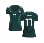 Women Mexico #17 Candido Home Soccer Country Jersey