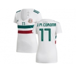 Women Mexico #17 J.M.Corona Away Soccer Country Jersey