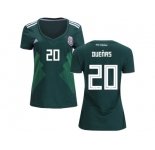 Women Mexico #20 Duenas Home Soccer Country Jersey