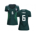 Women Mexico #6 T.Nilo Home Soccer Country Jersey