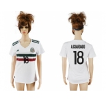 Women's Mexico #18 A.Guardado Away Soccer Country Jersey