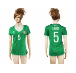 Women's Mexico #5 A.Reyes Home Soccer Country Jersey
