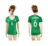 Women's Mexico #6 H.Herrera Home Soccer Country Jersey