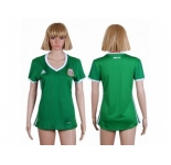 Women's Mexico Blank Home Soccer Country Jersey1