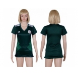 Women's Mexico Blank Home Soccer Country Jersey