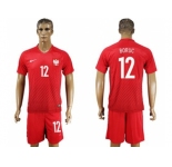Poland #12 Boruc Away Soccer Country Jersey