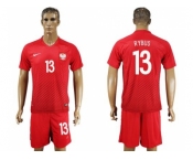 Poland #13 Rybus Away Soccer Country Jersey