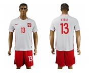Poland #13 Rybus Home Soccer Country Jersey
