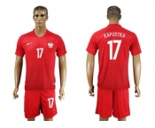 Poland #17 Kapustka Away Soccer Country Jersey