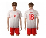 Poland #18 Mila Home Soccer Country Jersey