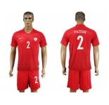 Poland #2 Pazdan Away Soccer Country Jersey