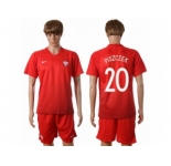Poland #20 Piszczek Away Soccer Country Jersey
