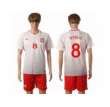 Poland #8 Rybus Home Soccer Country Jersey