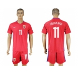Norway #11 Odegaard Home Soccer Country Jersey