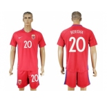 Norway #20 Berisha Home Soccer Country Jersey