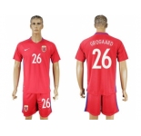 Norway #26 Grogaard Home Soccer Country Jersey