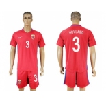 Norway #3 Hovland Home Soccer Country Jersey