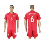 Norway #6 Nordtveit Home Soccer Country Jersey
