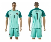 Portugal #1 Patricio Away Soccer Country Jersey
