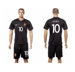 Portugal #10 Danny SEC Away Soccer Country Jersey