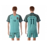 Portugal #11 Vieirinha Away Soccer Country Jersey