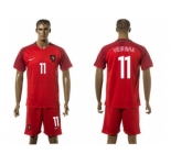 Portugal #11 Vierinha Home Soccer Country Jersey