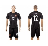 Portugal #12 Lopes SEC Away Soccer Country Jersey