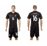 Portugal #16 J.Mario SEC Away Soccer Country Jersey