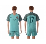 Portugal #17 Nani Away Soccer Country Jersey