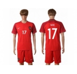 Portugal #17 Nani Home Soccer Country Jersey