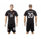 Portugal #20 Quaresma SEC Away Soccer Country Jersey