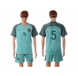 Portugal #5 F.Coentrao Away Soccer Country Jersey
