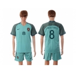 Portugal #8 J.Moutinho Away Soccer Country Jersey