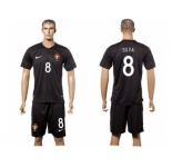 Portugal #8 Silva SEC Away Soccer Country Jersey