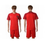 Portugal Blank Home Soccer Country Jersey