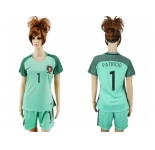 Women Portugal #1 Patricio Away Soccer Country Jersey