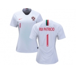 Women Portugal #1 Rui Patricio Away Soccer Country Jersey