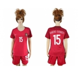 Women Portugal #15 Andre Gomes Home Soccer Country Jersey