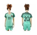 Women Portugal #20 Quaresma Away Soccer Country Jersey