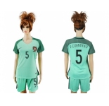 Women Portugal #5 F.Coentrao Away Soccer Country Jersey