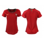 Women Portugal Blank Home Soccer Country Jerseys