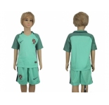 Portugal Blank Away Kid Soccer Country Jersey1