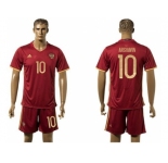 Russia #10 Arshavin Red Home Soccer Country Jersey