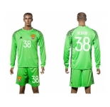 Russia #38 Rebrov Green Goalkeeper Long Sleeves Soccer Country Jersey