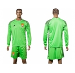Russia Blank Green Goalkeeper Long Sleeves Soccer Country Jersey