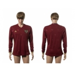 Russia Blank Red Home Long Sleeves Soccer Country Jersey